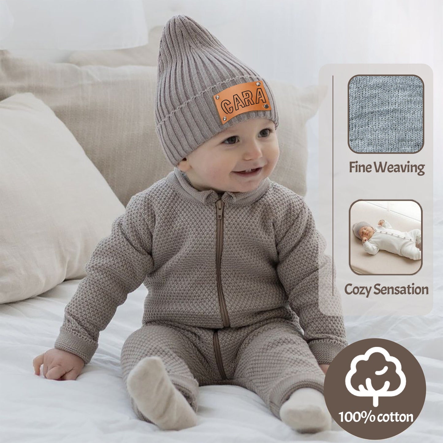 Custom Baby Beanie With Name