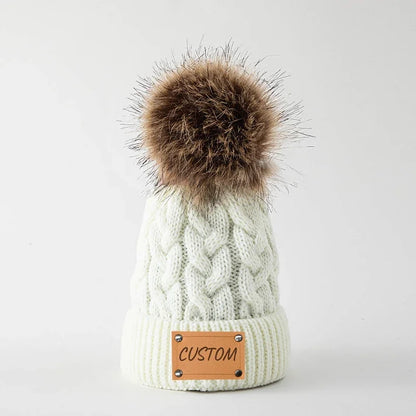 Personalized Baby Name Hat Kids Knitted  Baby Boy Girl Beanie