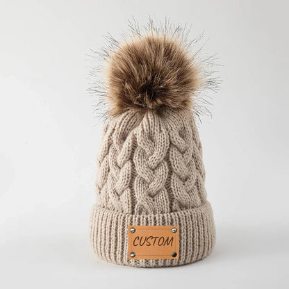 Personalized Baby Name Hat Kids Knitted  Baby Boy Girl Beanie