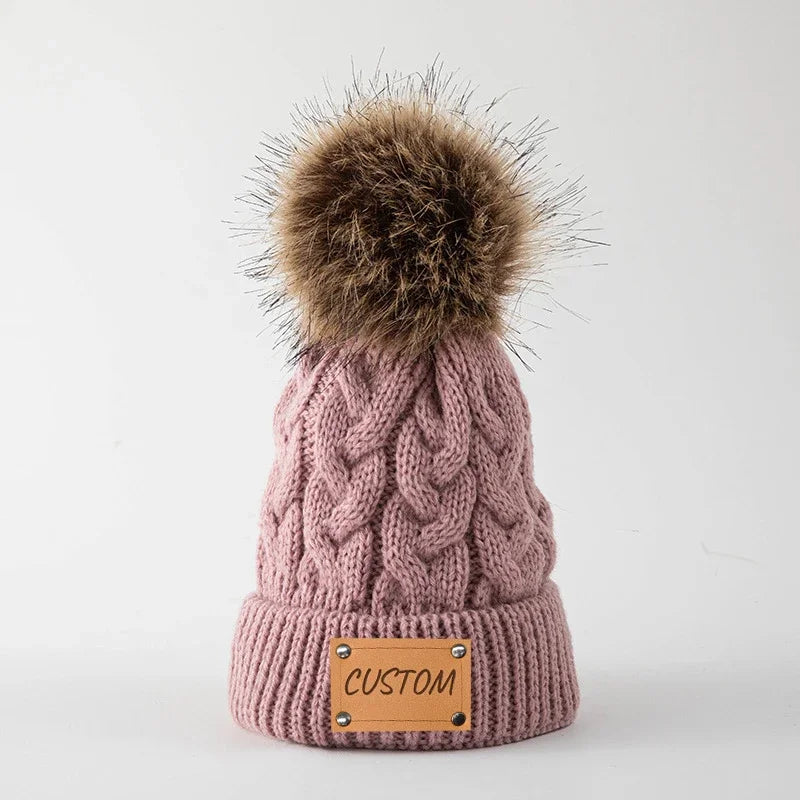 Personalized Baby Name Hat Kids Knitted  Baby Boy Girl Beanie