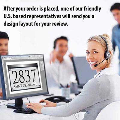 Illuminated Crystal Address Plaque! The Personalized Address Numbers Shine brilliantly!