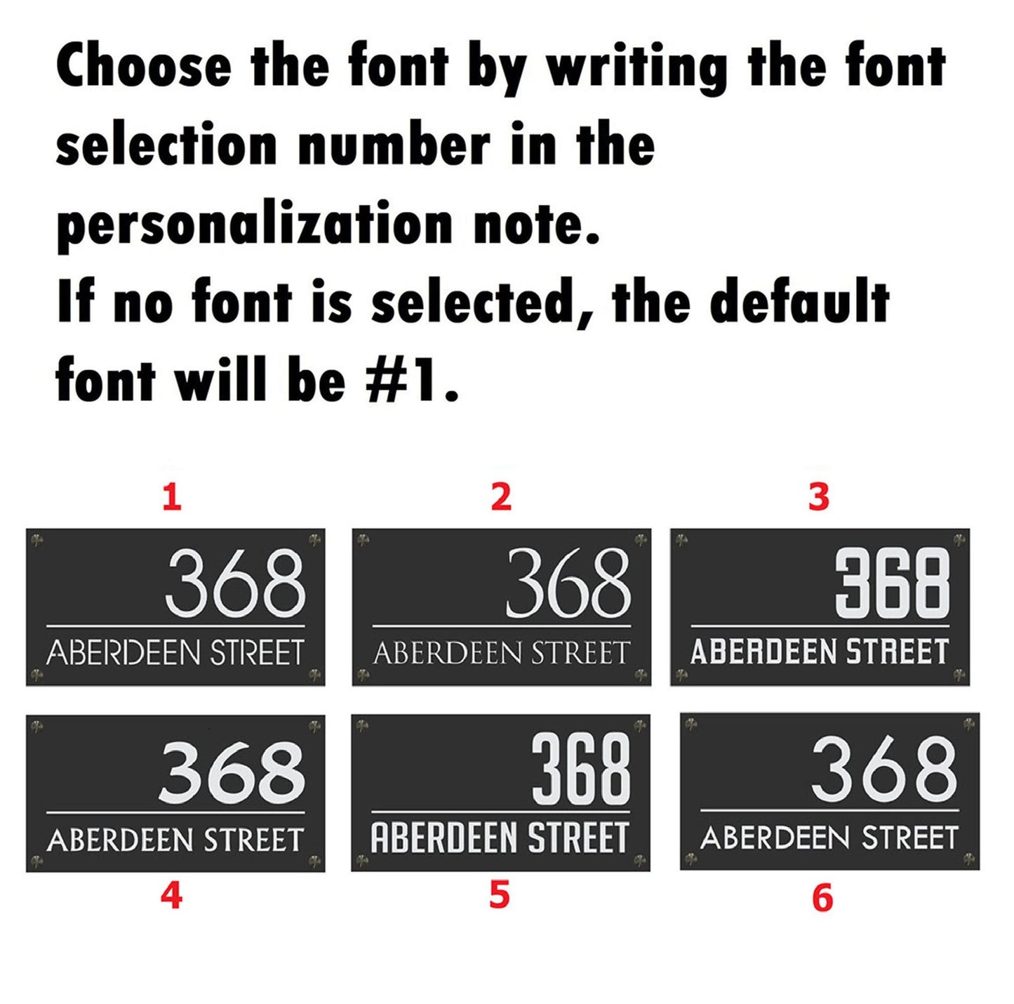Custom House Number Sign, LED House Number, Personalized Address Plaque, Modern House Numbers, Horizontal Address Sign, Address Number