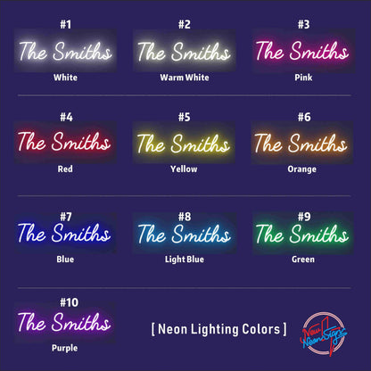 Custom Neon Sign Personalized - Wedding Name Neon Light, Home Bar Decor, LED Wall Art - Birthday Gift Anniversary-Fast Shipping & Free Proof