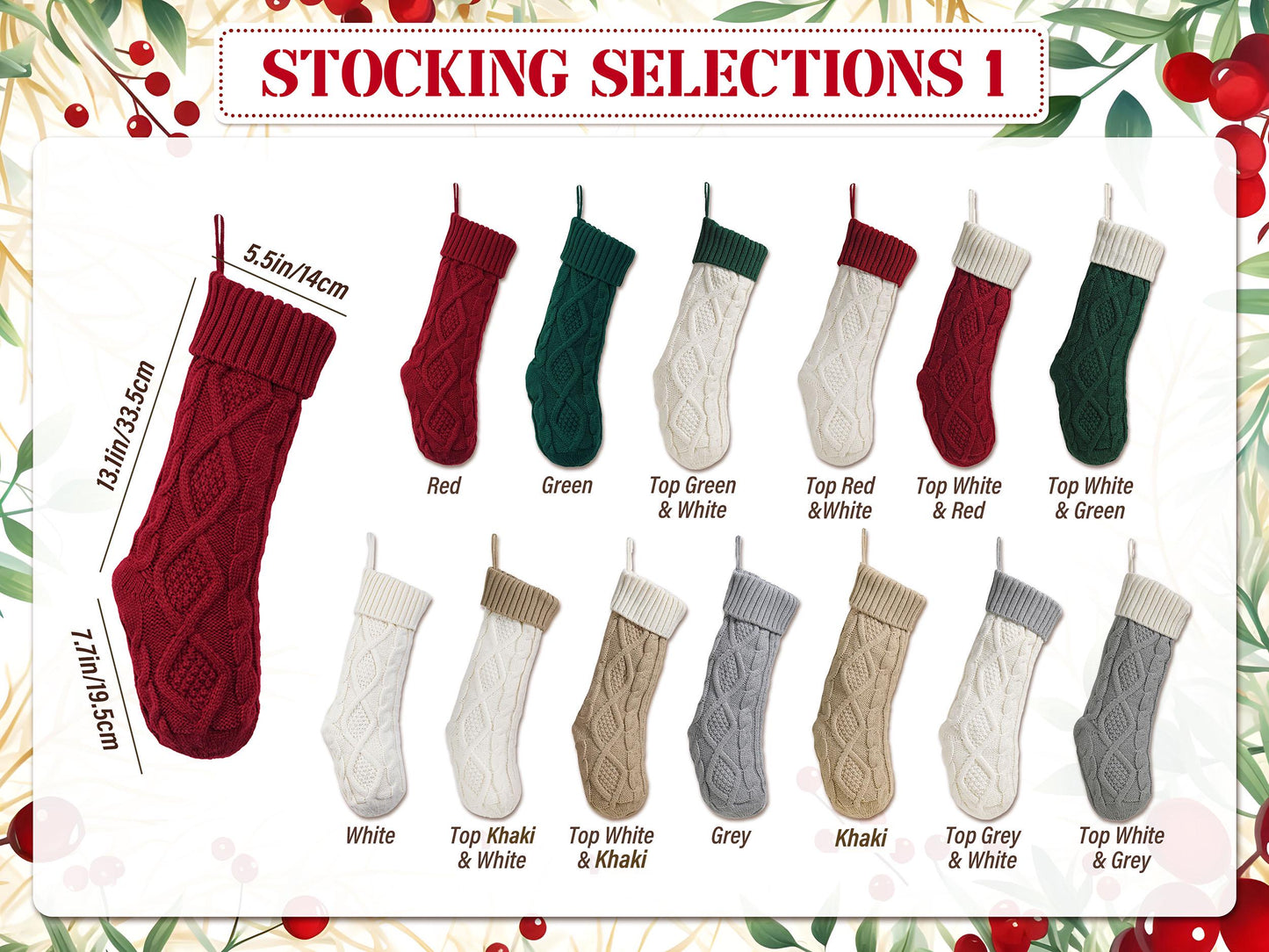 2025 Christmas Stockings Set,Christmas Family Stockings with Name,Paw Christmas Stocking Set, Holiday Stockings Gift,Holiday Gift,Xmas gift