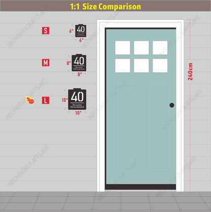 Solar LED Address Sign | Wireless Solar Powered House Numbers | No Wiring Needed Automatic Illuminated Plaque Easy Install Weatherproof Sign