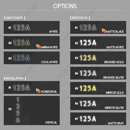 Solar Illuminated House Numbers, LED Address Sign with Night Light, Weatherproof Glowing Number Plaque, Automatic Dusk-to-Dawn Lighting