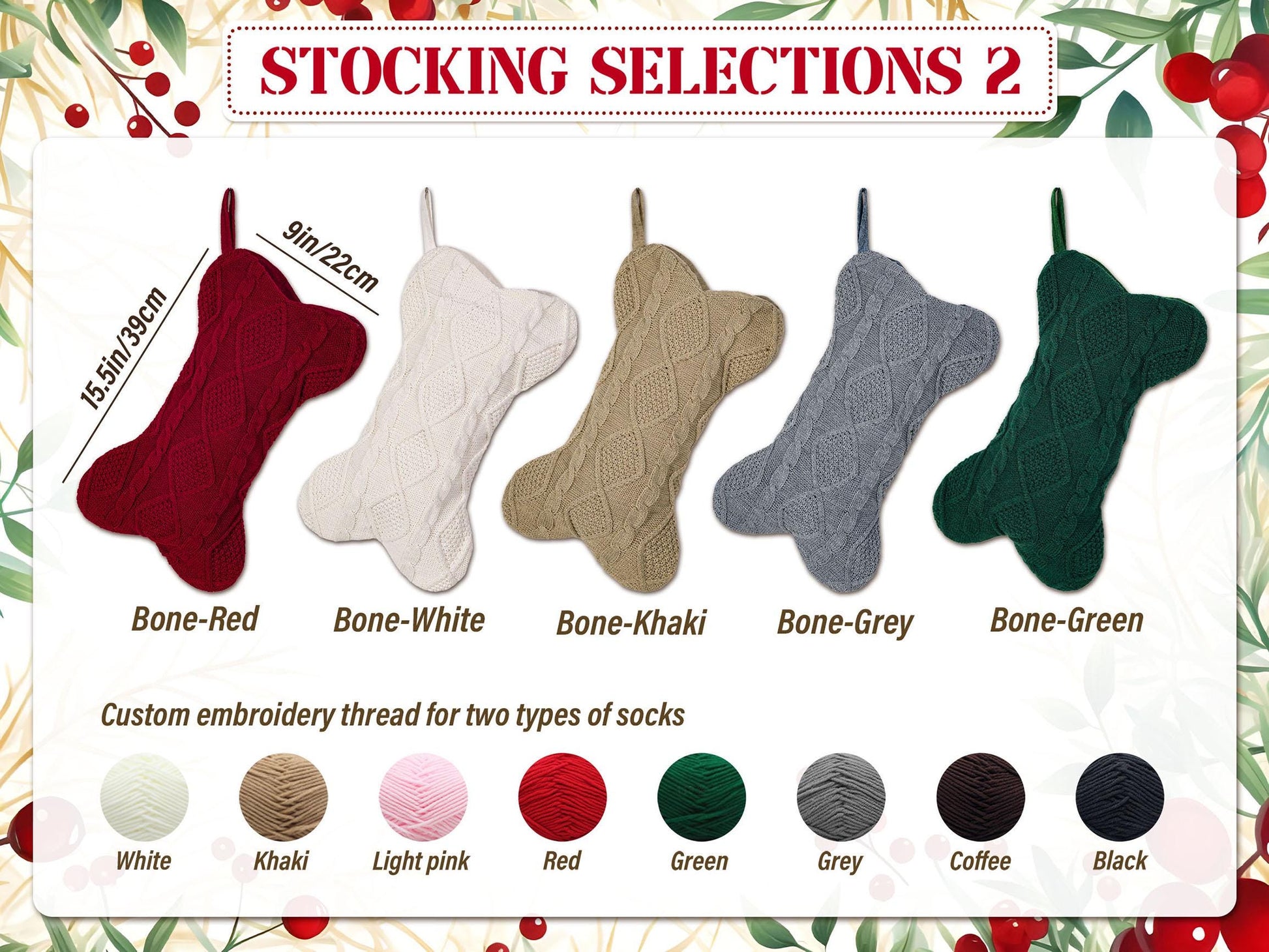 2025 Christmas Stockings Set,Christmas Family Stockings with Name,Paw Christmas Stocking Set, Holiday Stockings Gift,Holiday Gift,Xmas gift