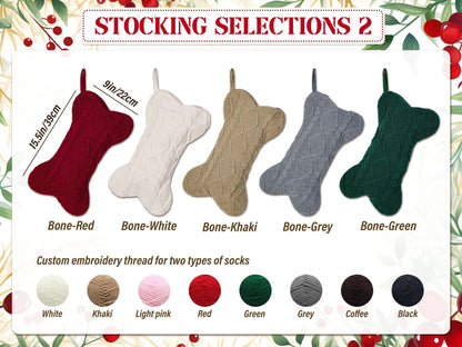 2025 Christmas Stockings Set,Christmas Family Stockings with Name,Paw Christmas Stocking Set, Holiday Stockings Gift,Holiday Gift,Xmas gift