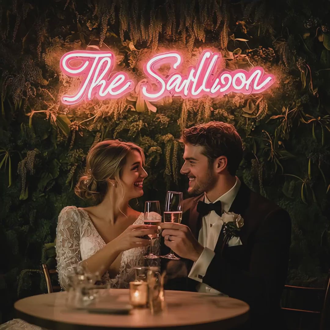 Custom Neon Sign Personalized - Wedding Name Neon Light, Home Bar Decor, LED Wall Art - Birthday Gift Anniversary-Fast Shipping & Free Proof