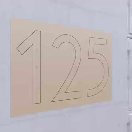 Solar Illuminated House Numbers, LED Address Sign with Night Light, Weatherproof Glowing Number Plaque, Automatic Dusk-to-Dawn Lighting