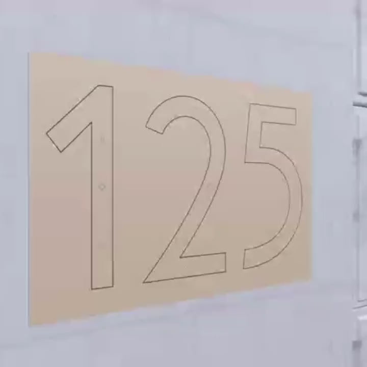 Solar Illuminated House Numbers, LED Address Sign with Night Light, Weatherproof Glowing Number Plaque, Automatic Dusk-to-Dawn Lighting